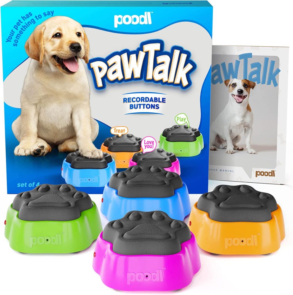 PawTalk Recordable Dog Buttons - Talking Buttons for Pet Communication