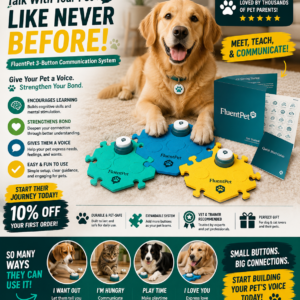 FluentPet Get Started Kit Pet Buttons -