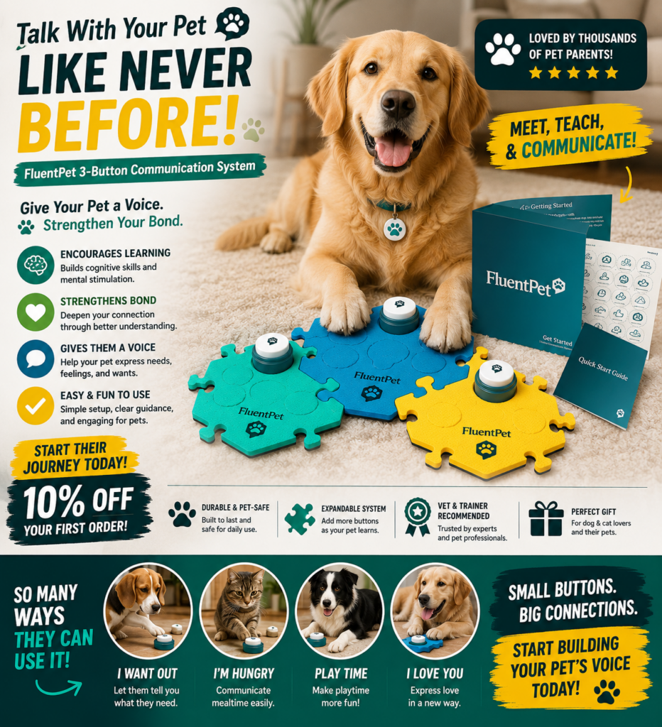 FluentPet Get Started Kit Pet Buttons -