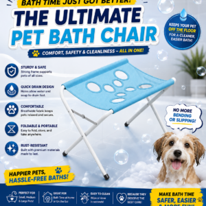 Elevated Pet Bath Chair