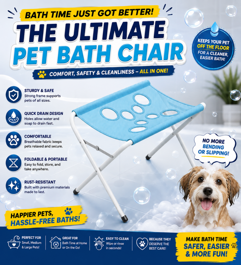 Elevated Pet Bath Chair